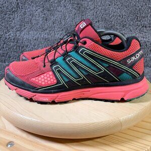 Salomon X Mission 3 Trail Running Shoe Women Size 9.5 Red Outdoor Hiking Sneaker
